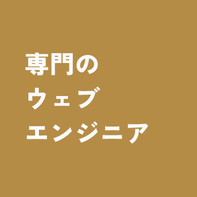 専門のウェブエンジニア